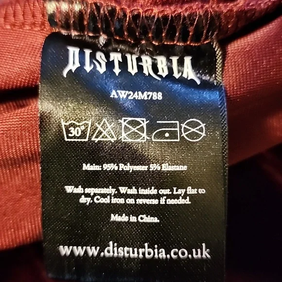 Disturbia Virosa Burgundy Velvet Dress - Picture 5 of 5